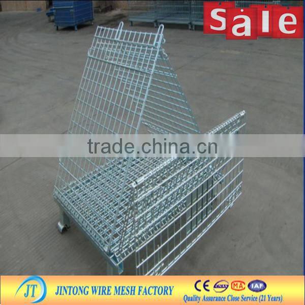 low price stackable wire mesh container popular stackable wire cage