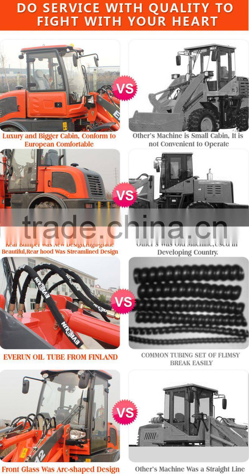 Qingdao Everun ER12 Front Bucket Wheel Loader For Sale