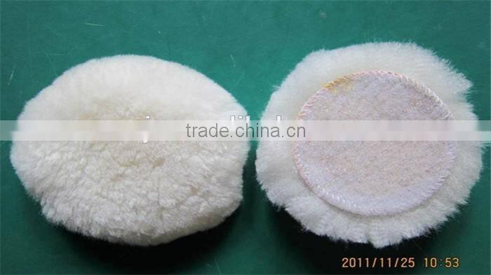 lambskin wool bonnet ,sheepshin wool polishing pad