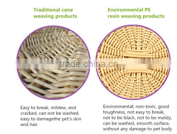 Latest dog pet products cheap wholesale waterproof wicker dog bed