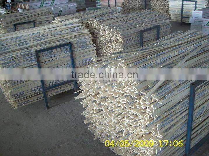 poplar wood gripper rod/carpet smooth edge