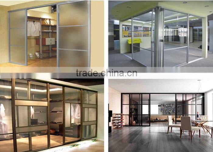 Home/office/balcony interior aluminium automatic glass sliding door