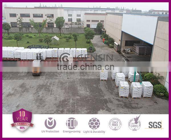 Gensin 10-year warranty UV resistant 8mm triple wall polycarbonate hollow sheet 2100*5800mm