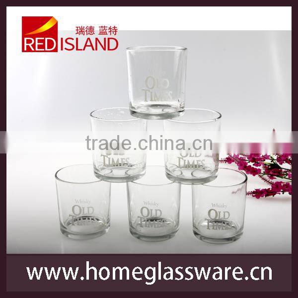 glass manufactory supply old fashioned whisky glass cup, round whisky glass