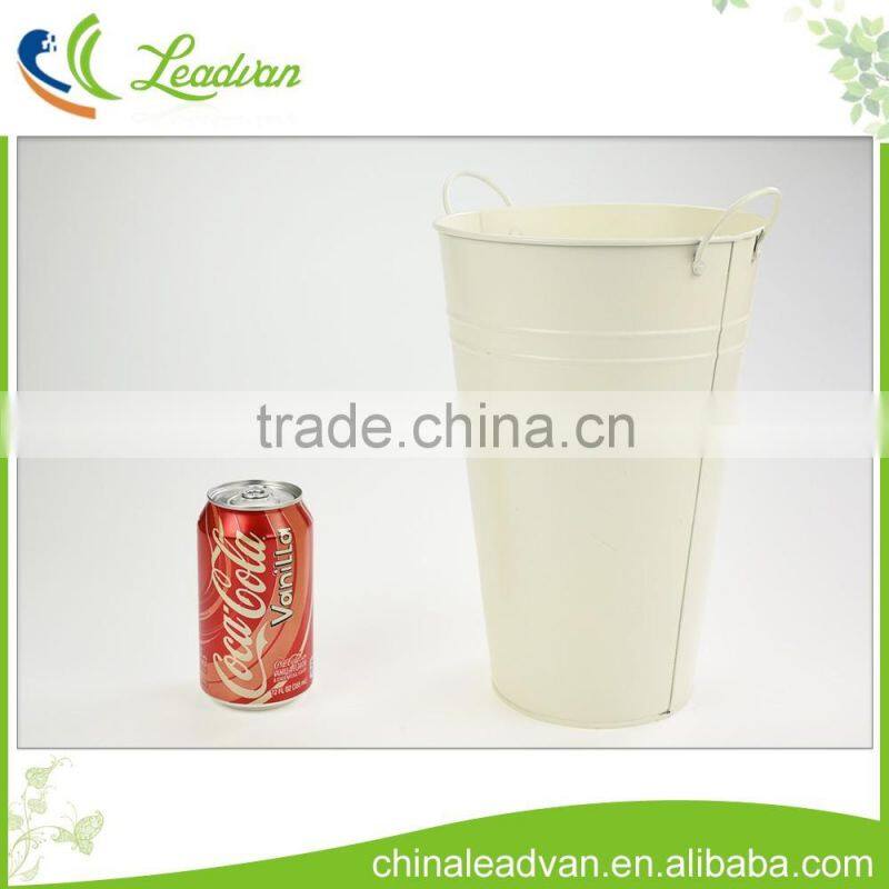 Metal round decoration flower tall vase for wedding decor