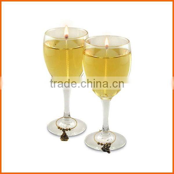 Wholesale clear wine glass candle holders