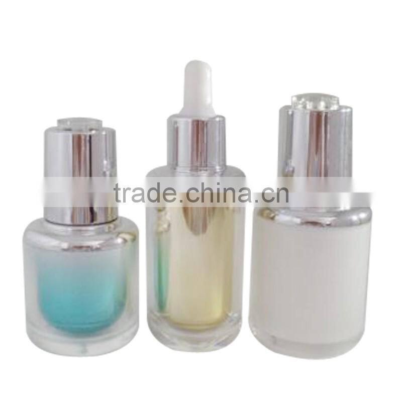 Cosmetic essence acrylic dropper bottles with dropper