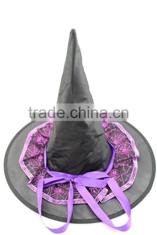 Party halloween Decorative Top witch hat with lace