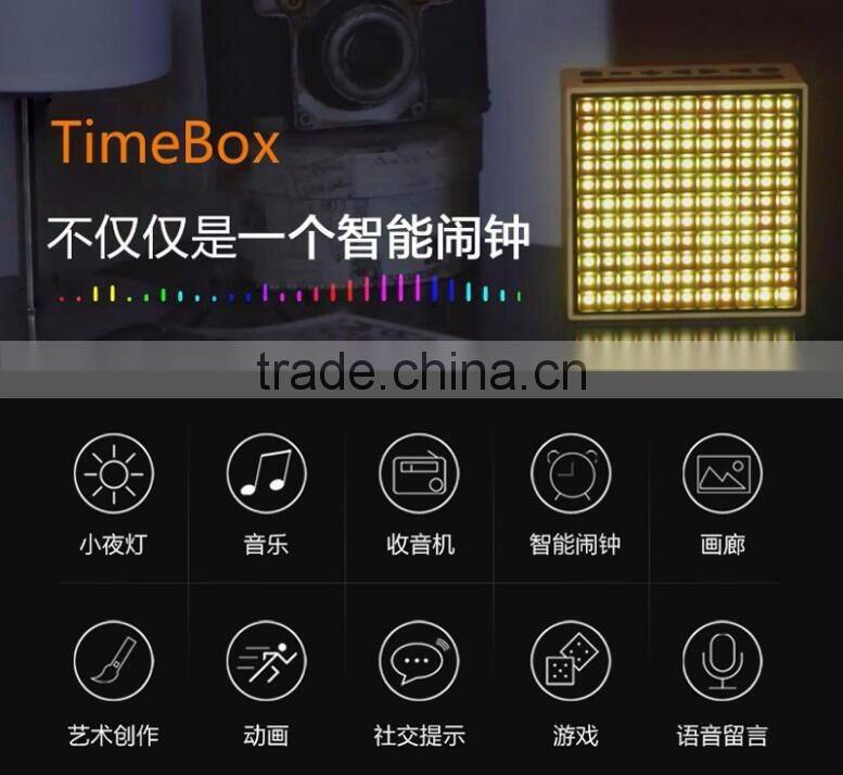 Smart Mobile Phone Control Bluetooth Flashing Speaker, Portable Table Decorative Magic Bluetooth Speaker With FM Radio For Sale