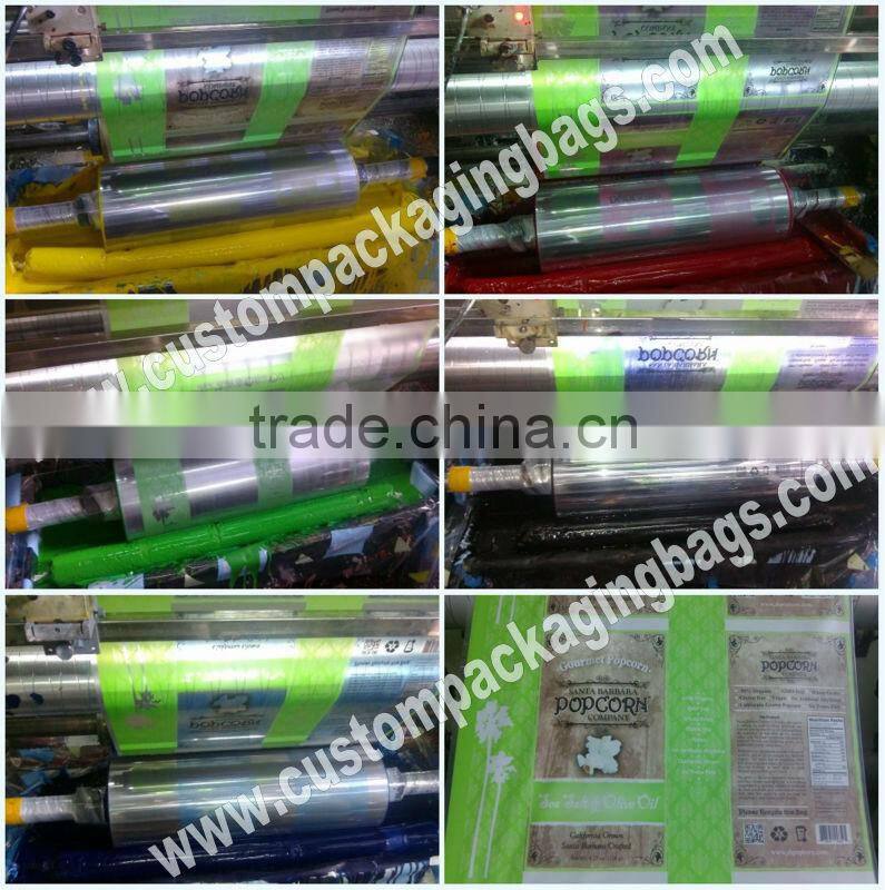 High material popcorn bags for food packaging