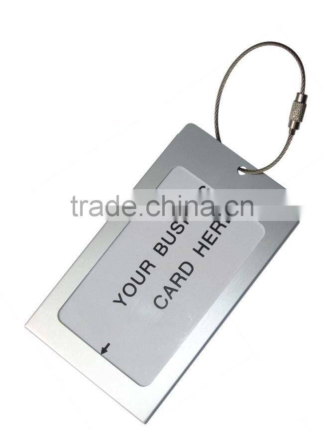 New Strong Baggage Holiday Tags Labels Travel Aluminium Metal Luggage
