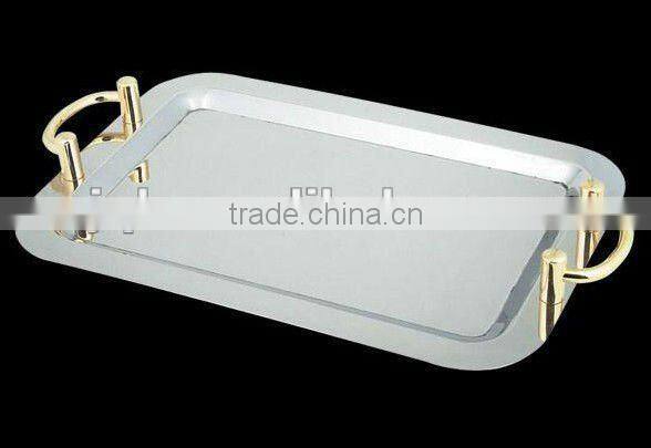 Elegant stainless silver plate for hotel using and low price