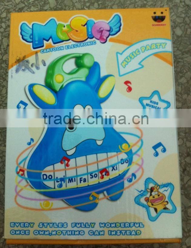 2015 hot sale electronic educational musical instrument lovely cow shape keyboard for kids/keyboard learning machine toys
