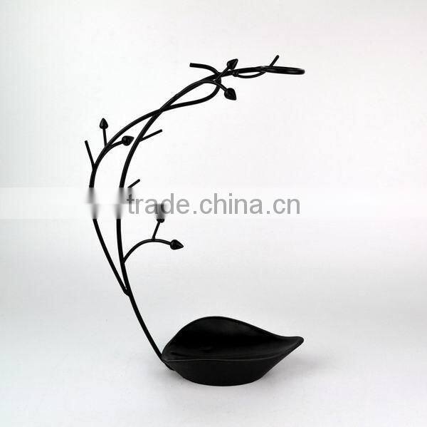 Metal jewelry tree organizer display