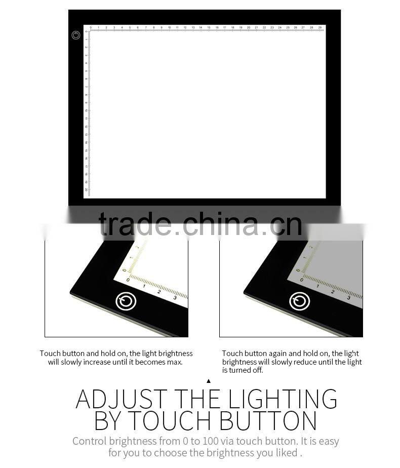 A4 LED copy board, No Luminous attenuation , thickness is 7mm, good quality.