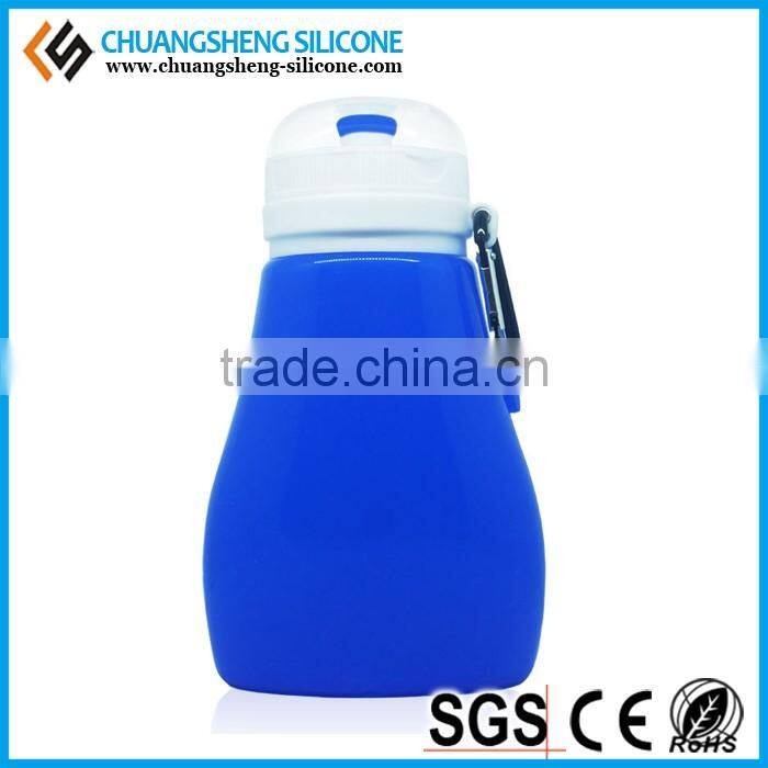 High-tempreture bare Silicone Foldable new water bottles, sports water container
