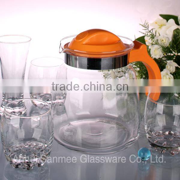 Glass Home Use Drinking Set Glass Table Kettle Glass Kettle Glass Drinking kettle