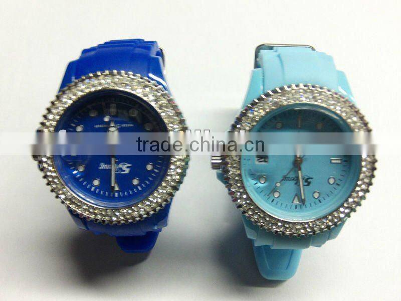 2013 Popular silicone rubber minus ion watch