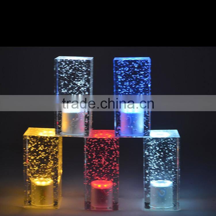 LED Rechargeable acrylic signage display holder