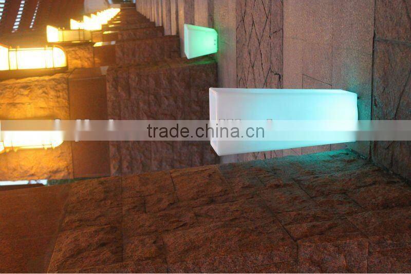 home decor planter / led rechargeable shine planter