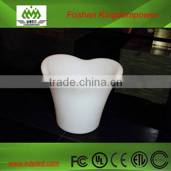 Glow LED plastic illuminated vase light