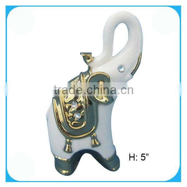China porcelain elephant statue for home decor