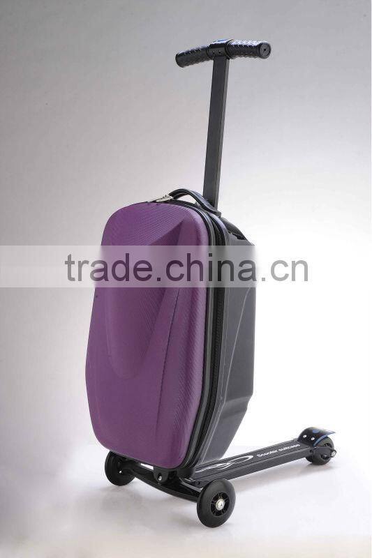 2017 Hot sell outside PC material travel luggage suitcase