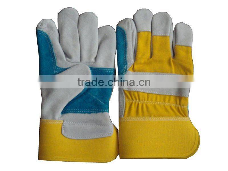 Double palm leather work glove