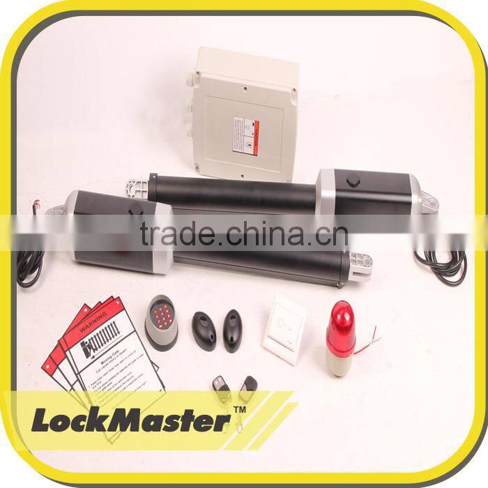 Telescopic Gate Kit Solar Power System Double Electric Swing Gate Opener