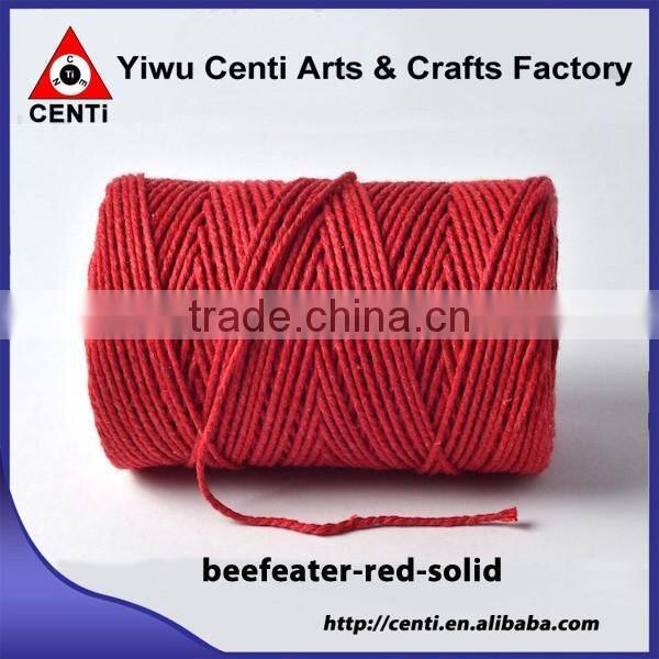 Top sale cheapest terracotta bakers twine terracotta red solid bakers twine for packing gift