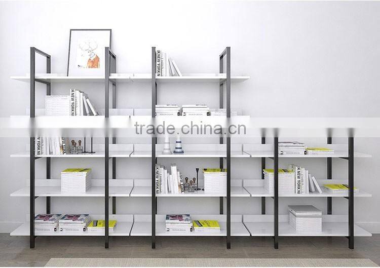 New Design Home Used Steel Bookshelf,Steel-wood bookshelf