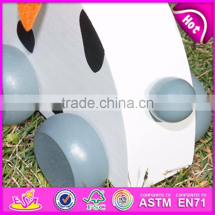 New Kid Cute Wooden Dog Pull Line Toy,Animal design wooden pull toy for kids,Wooden pull and push toy for children W05B095