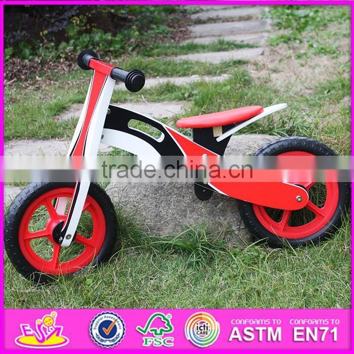 2016 new design preschool wooden balance bikes for toddlers W16C131