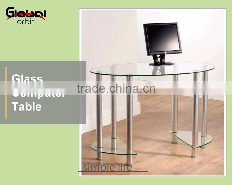 Office Furniture Design Laptop Office Glass Computer Table