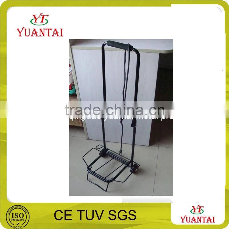 loading 15kg 30kg 40kg steel folding hand trolley shopping trolley HT501