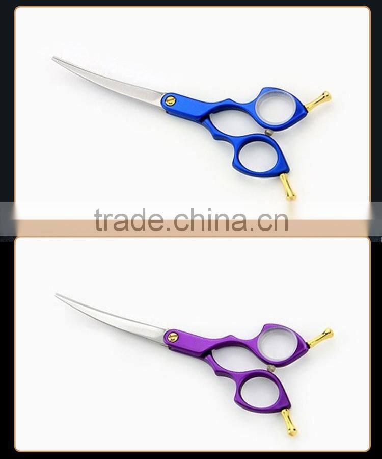2017 Latest style 440C beauty equipment safety pet grooming scissors for dog pet
