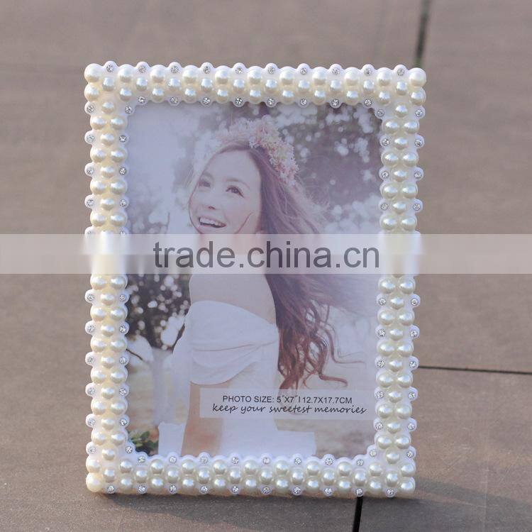 Hot Selling Wedding Photo Picture Frames Handmade Pearl Picture Frame