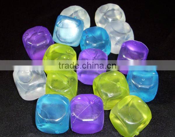 Colorful BPA free reusable plastic ice cubes wholesale