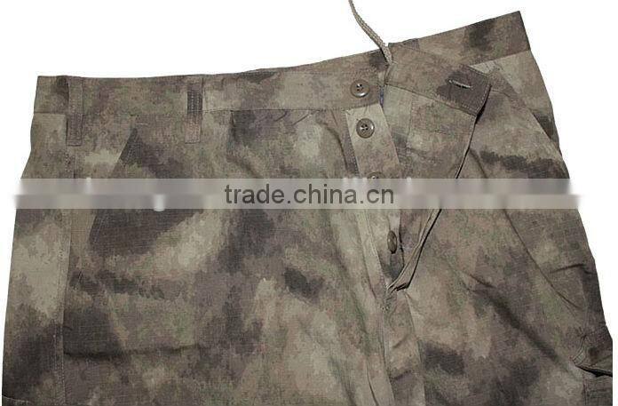 Men's 65% polyester 35% cotton woven A-TACS military uniform