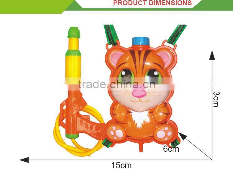 Plastic cartoon tiger toy backpack wholesale water guns