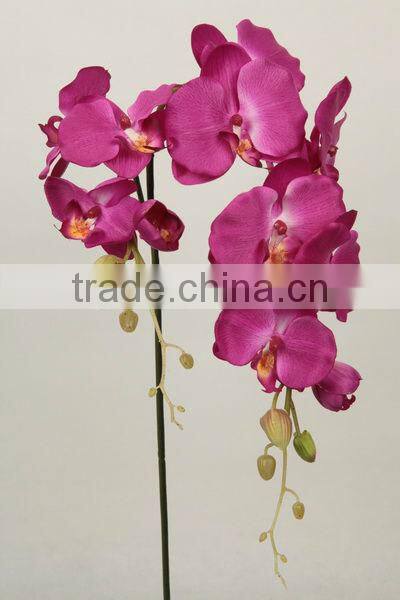 high end decoration bendable bloom artificial phalaenopsis orchids cloth flower