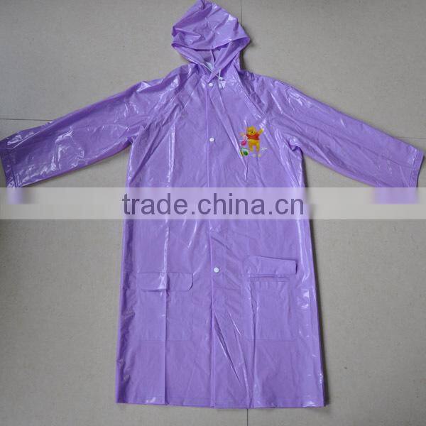 waterproof pvc raincoat/rain jacket