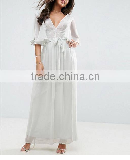 Guangzhou clothing OEM wholesale women's boutique bridesmaid clothes pretty dresses