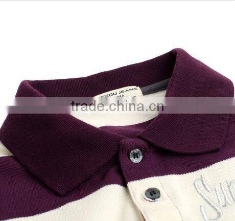 fashion men's polo shirt, stripe polo shirt,boby fitted men polo shirt with logo embroidery nanchang