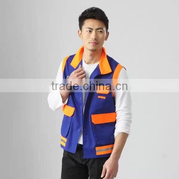 Uniform vest with multi pocket wholesale cheap vest
