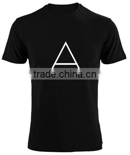 2016 100% Cotton T Shirt Print With Triangle Hugo Summer Style Short Tee