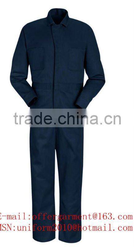 Snap-Front Cotton Fire Retardant&Anti-Acid Safety Coverall.JumpsuitsSL0320