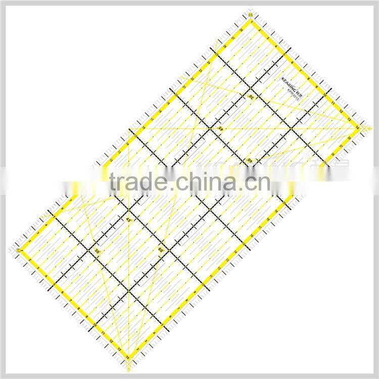 Kearing Sewing Accesseries Luxury acrylic Patchwork Quilting Rulers High Quality Plastic Rulers#KPR1201