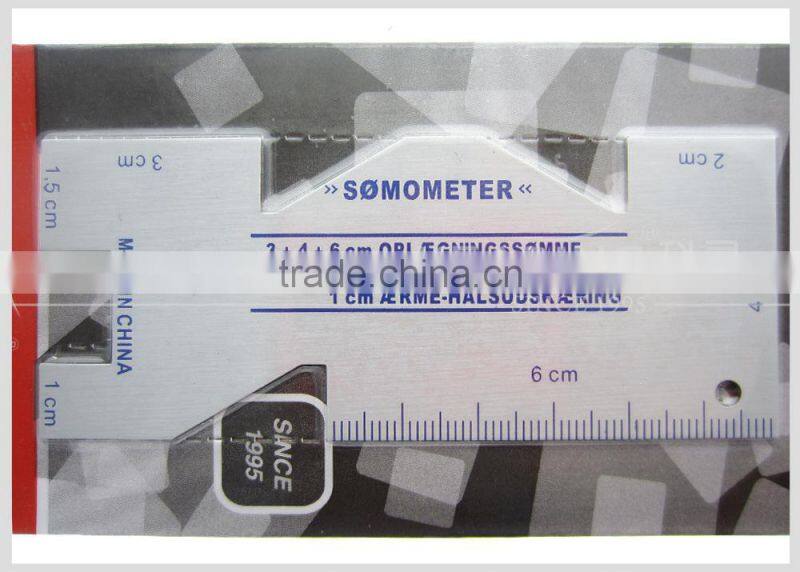 Kearing brand Aluminum patchwork gauge with metric sizes #5700A