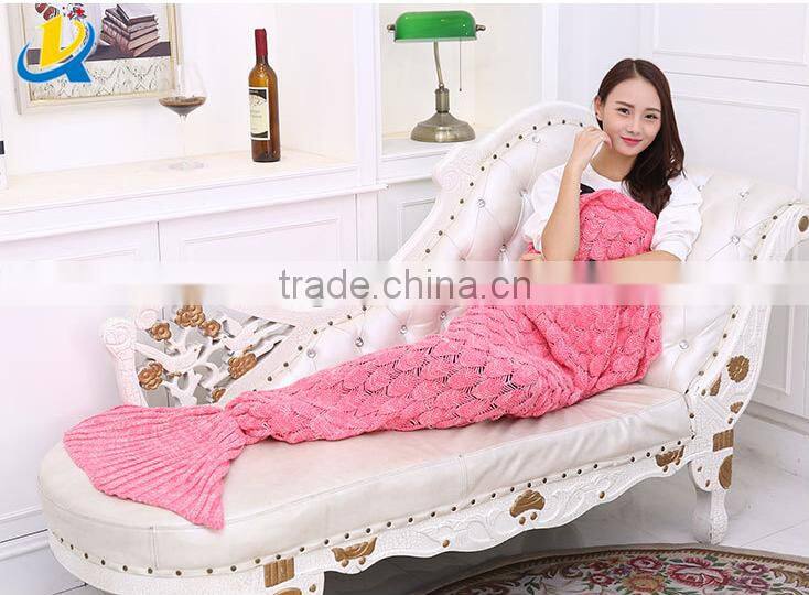 fashion fish scale design comfortable mermaid sleeping bag blanket